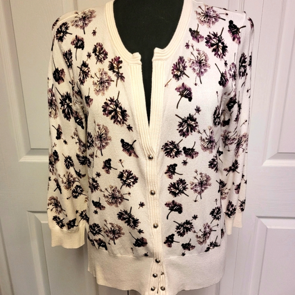 Snap Front Cardigan Sweater NWOT